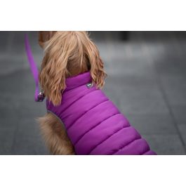 Red Dingo Abrigo Reversible Rd Puffer Jacket Morado-Rosa 50 cm, Chaleco Ligero Resistente al Viento con Neopreno en el Pecho