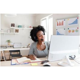 Kensington K33065WW Auriculares Hi-Fi USB con Micrófono y Control de Volumen para Oficina y Centro de Llamadas