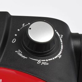 G3 Ferrari Horno para Pizza Delizia Rojo G1000602, 400°C, 31cm Diámetro Pizza, Mecánico, Piedra Cocción, 1200W, Acero Inoxidable