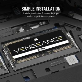 Ranuras de memoria Corsair 16 GB DDR5 SDRAM DDR5 5200 MHz Ranuras de memoria Corsair 16 GB DDR5 SDRAM DDR5 5200 MHz