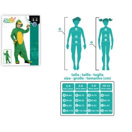 Disfraz Dinosaurio Niños Unisex 10-12 Años Mono Verde Polyester