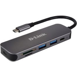 D - link Hub USB Tipo C 6 Puertos Gris Lector de Tarjetas SD MicroSD USB 3.2 Gen 1 Precio: 68.4999997. SKU: S55169031