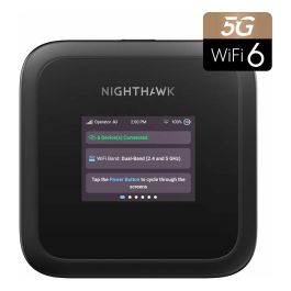 NETGEAR MR3150-100EUS Nighthawk M3 Router Móvil 5G Wi-Fi 6 Doble Banda Negro Portátil Precio: 625.89000023. SKU: B19SKKY9NL