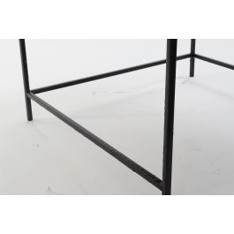 DKD Home Decor Mesa Centro Dorado Negro Acero Aluminio 61 x 61 x 49 cm