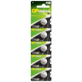 GP CR1620 Batería de Litio Tipo Botón, Pack de 5 Unidades, para Dispositivos Electrónicos Pequeños, 10 Años de Vida Útil Precio: 6.9900006. SKU: B16BTVKK35
