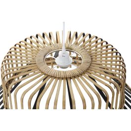 DKD Home Decor Lámpara de Techo Urban Marrón Negro Bambú 60 x 60 x 30 cm