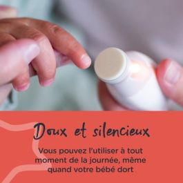Tommee Tippee AUC1719101461356 Lima de Uñas Eléctrica con Iluminación LED y 6 Cabezales Limadores para Bebé y Adulto