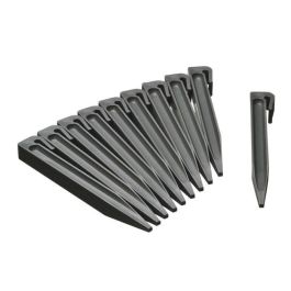 NATURALEZA Lote de 10 anclajes para borde de jardín - Polipropileno - Gris - H19.5 x 1.9 x 1.8 cm Precio: 20.89999967. SKU: B12JZAHZ9B