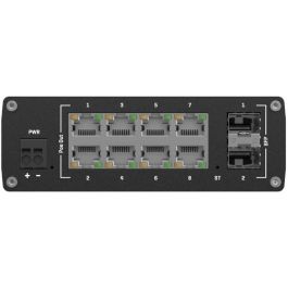 Teltonika TSW202 Switch Gestionado 8 Puertos Gigabit Ethernet PoE+ y 2 SFP, L2 Industrial con Montaje DIN