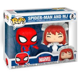 Funko POP Marvel Spider-Man and MJ - Blister 2 Figuras de Vinilo en Caja Regalo