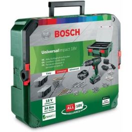 Bosch Taladro Atornillador UniversalDrill 18 V 2 Baterías 1.5Ah + 241 Accesorios + SystemBox