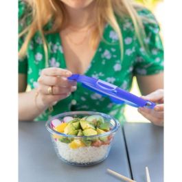 Pyrex PYR3426470286220 Juego de 3 Fiambreras de Vidrio Redondas con Tapa Hermética 0.7 L