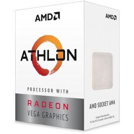 AMD Athlon 3000G Radeon Vega 3 BOX Procesador 3.5GHz 2 Núcleos, Gráficos Integrados, Socket AM4 para PC Precio: 63.58999999. SKU: B12E6VCN2Z
