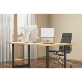 Neomounts NSLS050 Soporte Portátil Ergonómico Universal 10-17" Giratorio 360° Aluminio Plata Max 5kg Antideslizante
