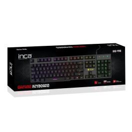 Incase IKG-446 Teclado Gaming RGB con Iluminación Rainbow - Layout Alemán