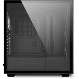 Sharkoon Rebel C50 RGB ATX Full Tower, Chasis PC Negro con Iluminación Multi RGB, Compatible ATX/Micro ATX/Mini-ITX