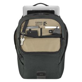 Wenger Mochila MX ECO Light 40,64cm (16 pulgadas) para portátil con bolsillo para tableta de 25,4cm (10 pulgadas) Gris 0 pulgadas) Color Carbón