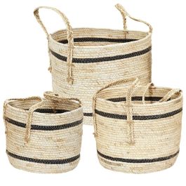 Home Deco Factory Juego de 3 Cestas Mirage Ecológicas con Asas Precio: 34.50000037. SKU: B1FCQA5E7K