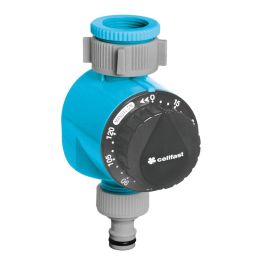 Cellfast Temporizador de riego ideal con rosca de 3/4" y 1", programador manual