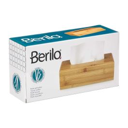 Berilo Caja Portapañuelos de Bambú 25x8x13 cm Natural (12 Unidades) Berilo Caja Portapañuelos de Bambú 25x8x13 cm Natural (12 Unidades)