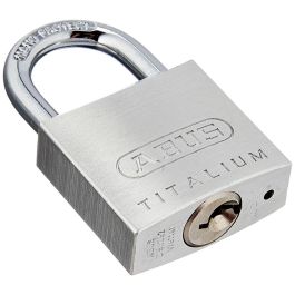 Abus ABU4003318561863 Candado 64TI/30 Titalium, Cuerpo de aluminio, Llave paracéntrica, Riesgo de robo medio