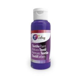 Tcolors Pintura Textil Violeta Alta Adherencia y Flexibilidad, Cubre Cualquier Tono, 80 ml para Rodillo, Pincel o Aerógrafo Precio: 3.88999996. SKU: B1ANSPXZDX
