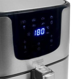Princess 182060 Freidora de Aire Airfryer Deluxe Digital XXL, 5.5L, 1700W, Sin Aceite, 8 Programas, Acero Inox