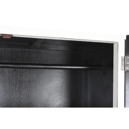 DKD Home Decor Armario Oriental de Madera de Álamo Blanco - Mueble de Almacenamiento con Diseño Exótico - 180 Alto x 110 Ancho x 50 Profundo cm