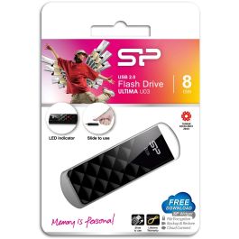 STICK Silicon Power USB-Stick 8GB USB2.0 U03 Black