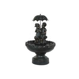 Fuente Terraza Y Jardin DKD Home Decor Azul Petroleo Negro 60 x 100 x 60 cm