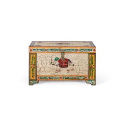 Giner y Colomer Baúl de Madera de Mango Pintado a Mano Multicolor 80x43x46 cm Precio: 290.0007. SKU: B1DRDFNFSF
