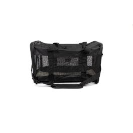 Gloria Bolso de Transporte Plegable para Perro Gato con Paneles Transpirables 52x30x30 cm Negro Poliéster hasta 6kg