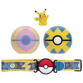Pokemon Cinturón Clip 'n' Go con Capacidad para 6 Pokeballs, Incluye 2 Pokeball y 1 Figura - Modelos Surtidos +4 años