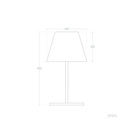 Ibb Lámpara de Mesa SKD-T1015, Diseño Elegante y Moderno, IP65