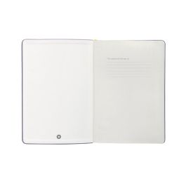 Cuaderno Con Gomilla Antartik Notes Tapa Dura A4 Hojas Lisas Morado Y Amarillo 100 Hojas 80 gr Fsc