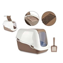 Mascow Arenero Cubierto de Plástico con Filtro y Pala Beige, 39x32x57 cm (6 Unidades) Precio: 98.9500006. SKU: B12XMP97C2