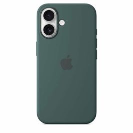 Apple iPhone 16 - Funda de Silicona con MagSafe, Verde Lago