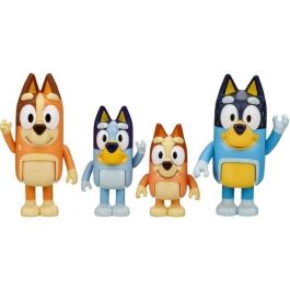 MOOSE 13009 - Pack 4 Figuras Familia Bluey: Bluey, Bingo, Bandit, Chilli - Licencia Oficial +3 años Precio: 20.50000029. SKU: B1DRMCE4PK