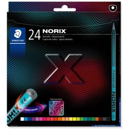 Staedtler Lápices de Colores Norix con Forma Inteligente, Estuche de Cartón de 24 Unidades, Colores Surtidos Precio: 12.50000059. SKU: B1FQJRG8DX