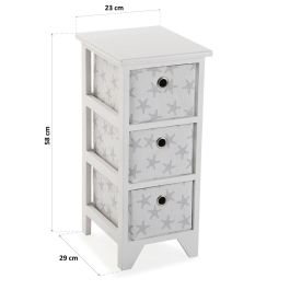 Cajonera 3 Cestas Starfish Gre Versa 29X58CM (2 Unidades) Cajonera 3 Cestas Starfish Gre Versa 29X58CM (2 Unidades)