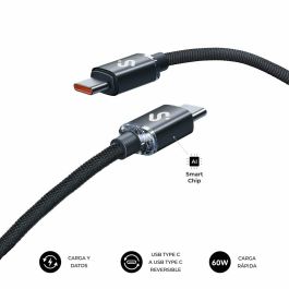 Cable USB-C a USB-C Subblim OPTIMUS Negro 1 m