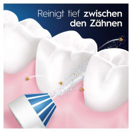 Oral-B Oxyjet JAS23 Munddusche con Bluetooth, Sensor de Presión Inteligente, Temporizador y Cargador - Blanco