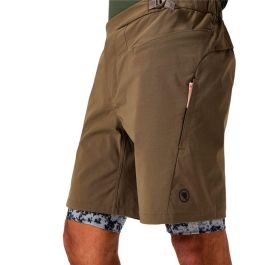 Pantalones Cortos Deportivos para Hombre Endura Sultrac Adv Marrón Ciclismo 10 Años