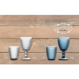 La Mediterranea Vaso Sidari 270 cc Transparente para Agua o Refresco, 8 x 8 x 10.2 cm (Pack de 6 Unidades) (48 Unidades)