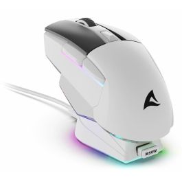 Sharkoon Ratón Gaming SGM50W Óptico 6 Botones 6.400 DPI Blanco