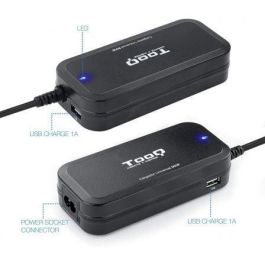 Cargador de Portátil TooQ TQLC-90BS02AT/ 90W/ Automático/ 12 Conectores/ Voltaje 12-20V/ 1 USB Cargador de Portátil TooQ TQLC-90BS02AT/ 90W/ Automático/ 12 Conectores/ Voltaje 12-20V/ 1 USB