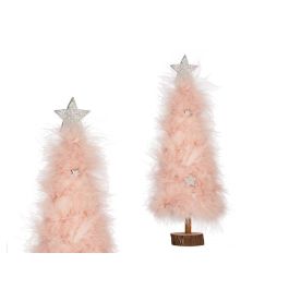 Arbol Pelo Rosa Estrella Plata Grd Krist+ 13X38CM (12 Unidades) Precio: 54.58999942. SKU: B1BAG3HLE8
