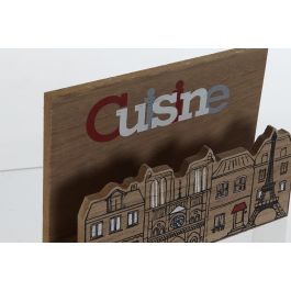 DKD Home Decor Servilletero Cuisine Paris Cottage Multicolor 11 x 5 x 16 cm