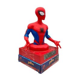 Kids Euroswan Lámpara 3D Despertador y Fecha Spiderman (4x1)