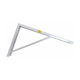 Fepre Escuadra de acero blanco Robusto 30 x 50 cm, alta resistencia, peso máximo 500kg